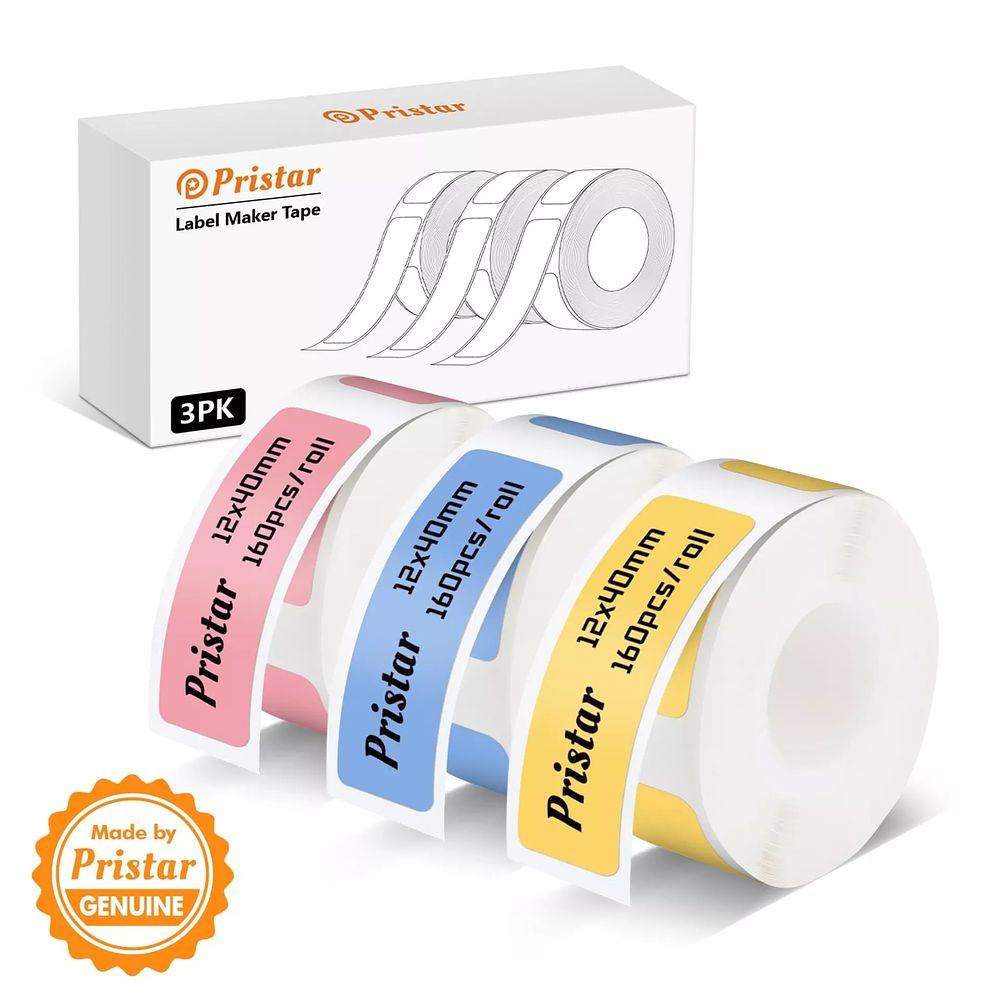 Lot 234: 20 x Pristar P15 Cabel Labels 3 Rolls 12.5x109mm Self-Adhesive L5c sku-4415