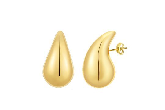 Lot 245: 20 x Dupes Chunky Gold Hoop Earrings for Women L14a sku-4481