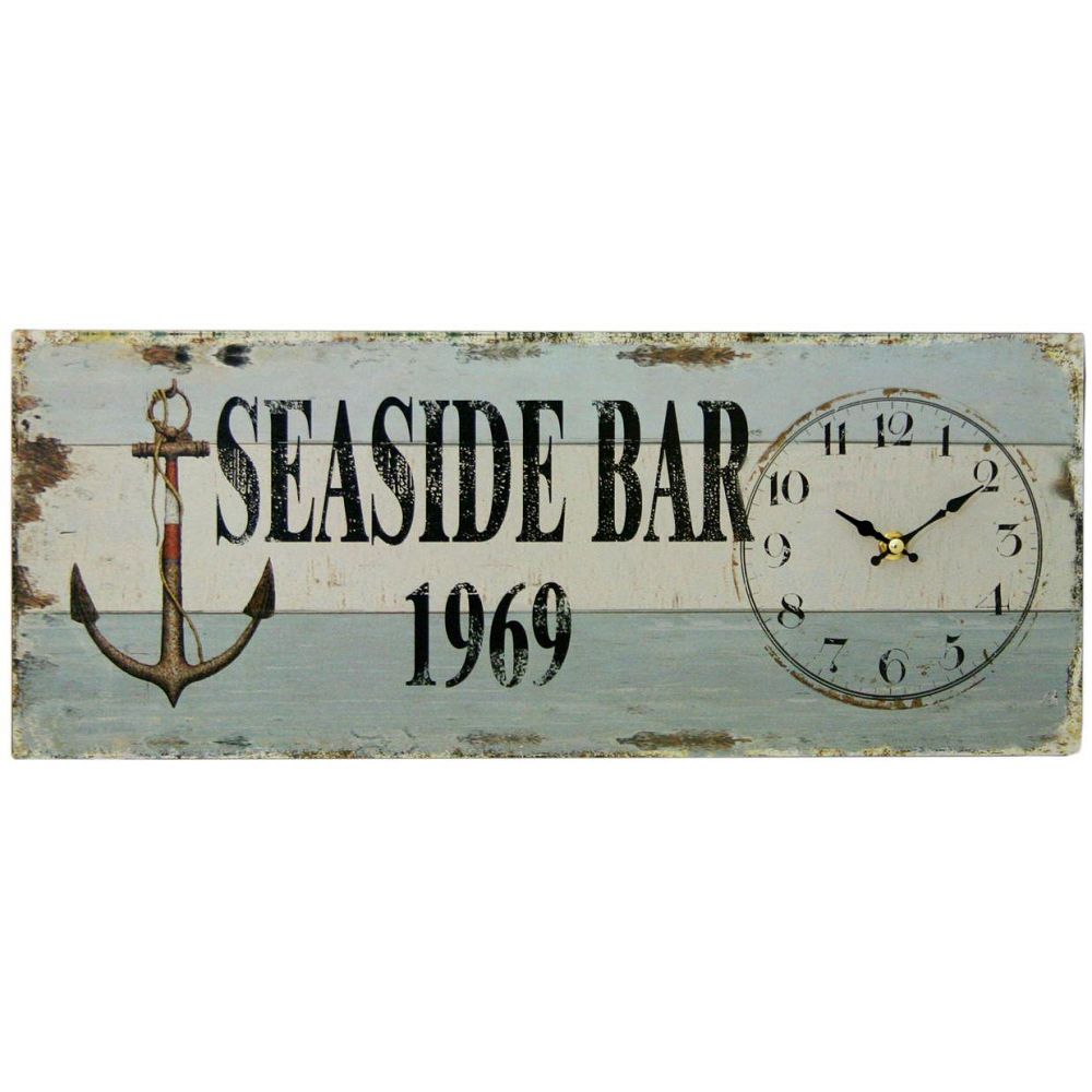 Lot 360: Seaside Bar clock L13 sku-2201