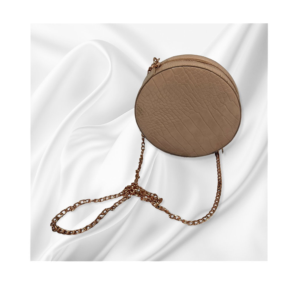 Lot 396: Pink Blush Round Luxury Handbag L9 sku-2427