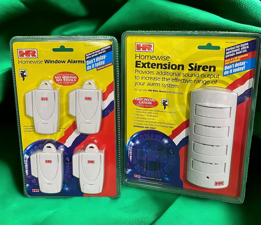 Lot 397: 48 x Homewise Window Alarms And Extension Siren sku-2444