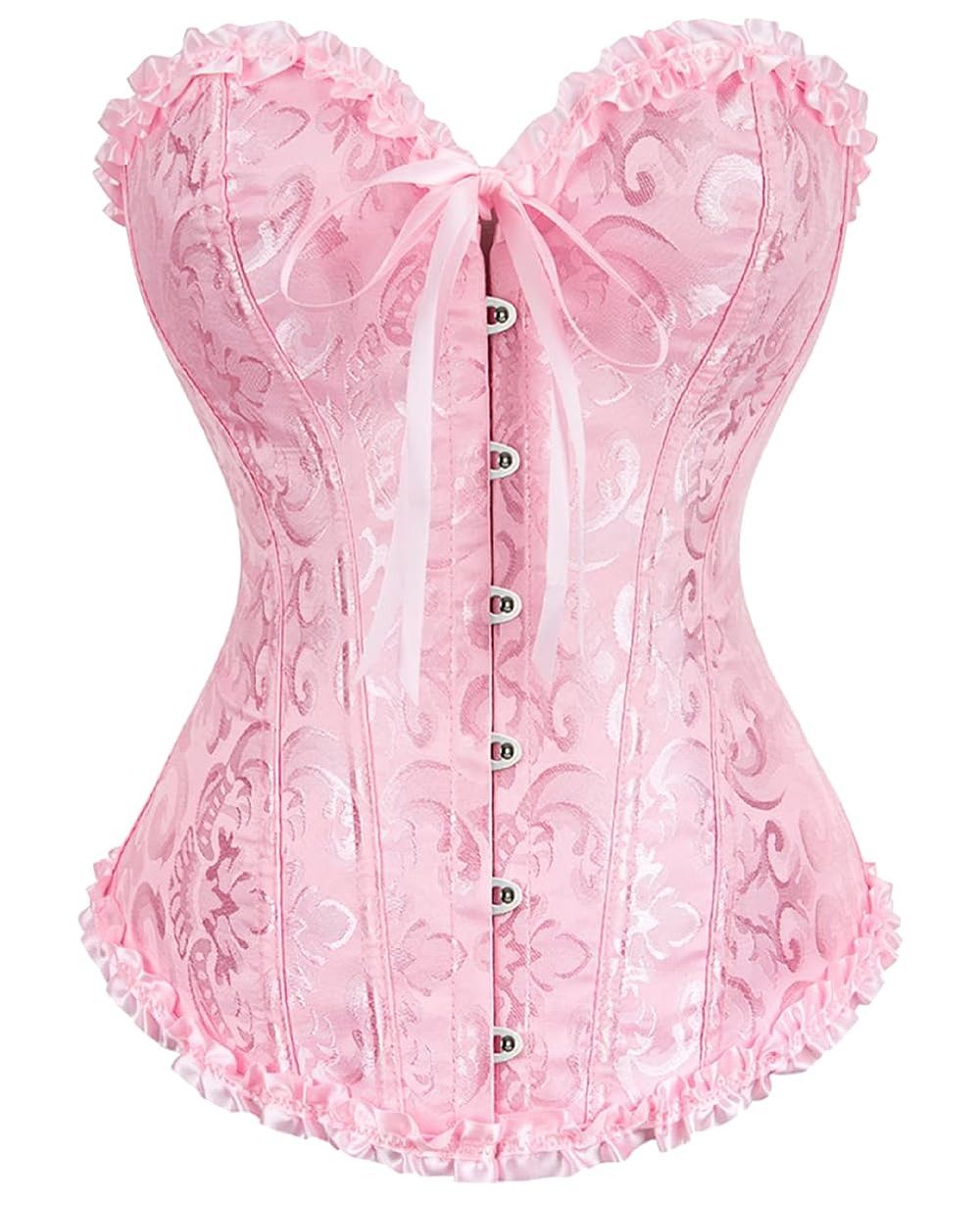 Lot 250: 12 x Womens Basque Body Shaper Overbust Corset Top L27a sku-4599