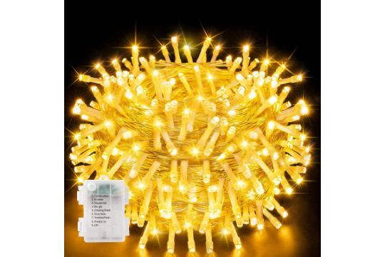 Lot 255: 10 X 200 LED String Lights Battery Powered Total RRP £171.30 L5c sku-3337