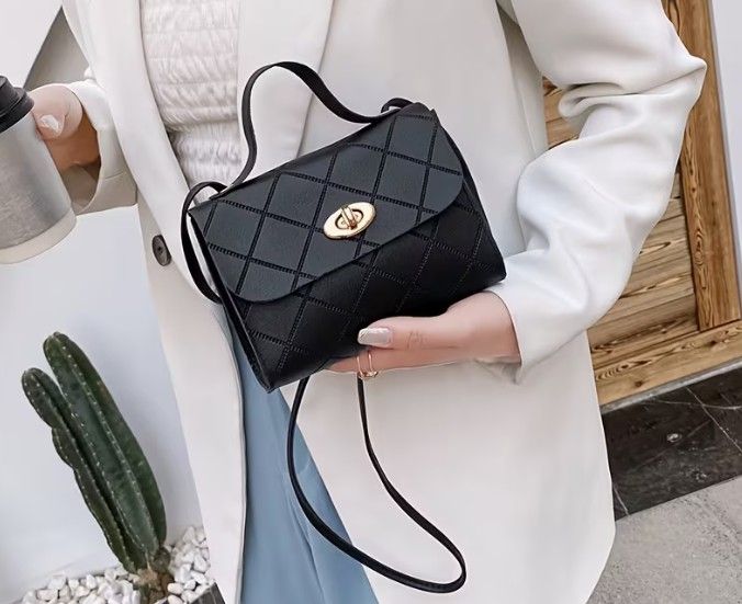 Lot 278: Black Square Tote Bag Designed Exclusively for Women L2361 sku-4734