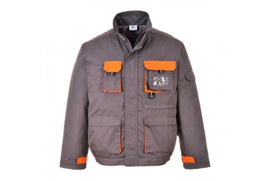 Lot 370: Portwest Constrast Jacket Gery/Orange Size Small RRP £49.00 L8c sku-2529