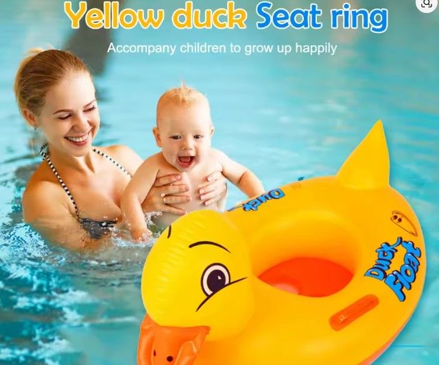 Lot 411: Cute Duck Shaped Baby Swimming Ring L2312 sku-4678