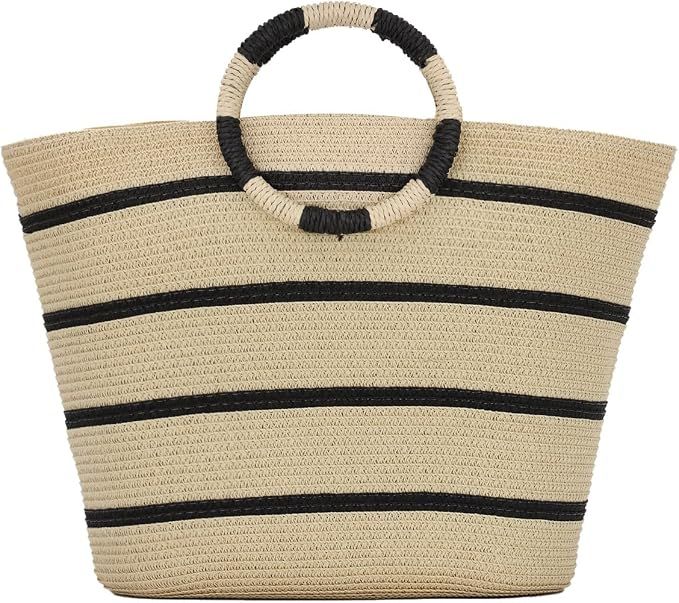 Lot 463: Straw Handbags for women Straw Summer Beach bag L2348 sku-4721