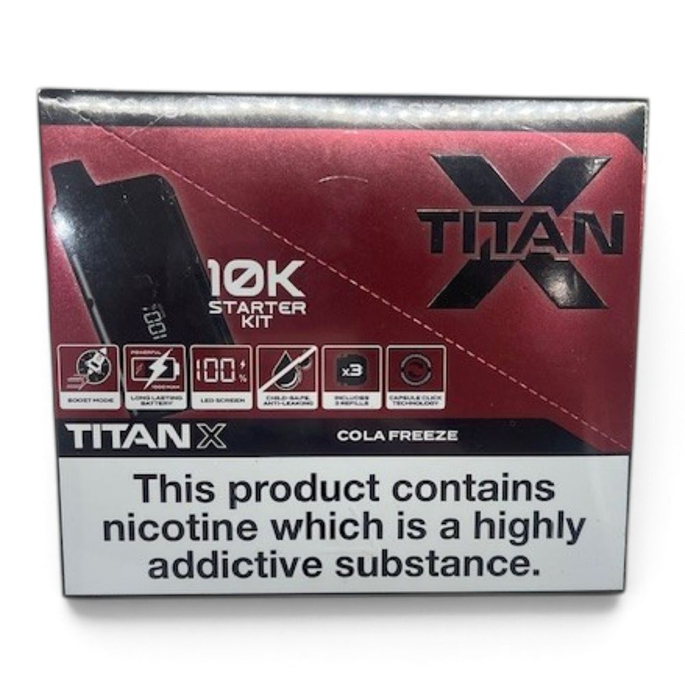 Lot 486: 1 box 5 x Cola Freeze Replaceable Legal Vape Kit 20mg ext sku-4665
