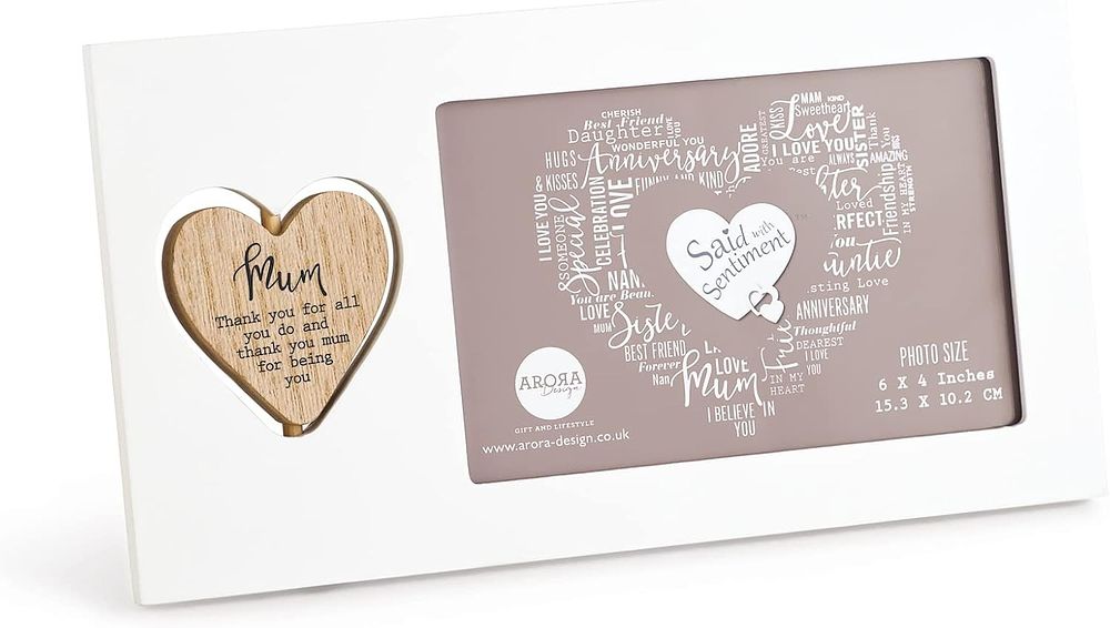 Lot 502: 10 x Mum Photo Frame, White, Photo Size 6 x 4 inches L18 sku-4621