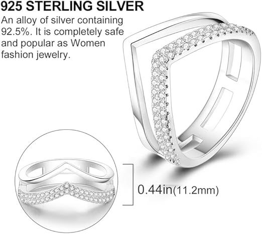Lot 17: 10 x S925 Silver Rings For Women L10b sku-4134