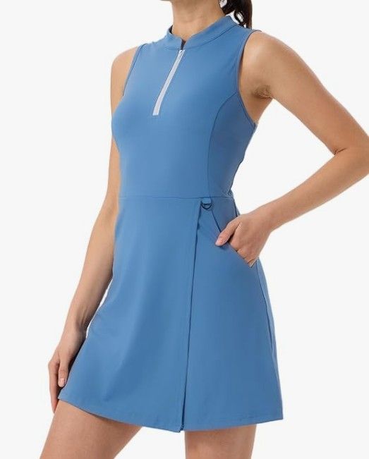 Lot 146: 4 x Tennis Dress with Shorts - Green and Pink (NOT Blue) Lb4 sku-4247
