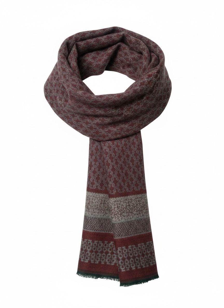 Lot 279: 6 x Mens Scarves Assoted Colors L8 sku-4176