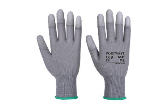 Lot 285: 48 x Portwest Precision Handling PU Grey Gloves A121 - RRP £1.49 ea L7 sku-3010