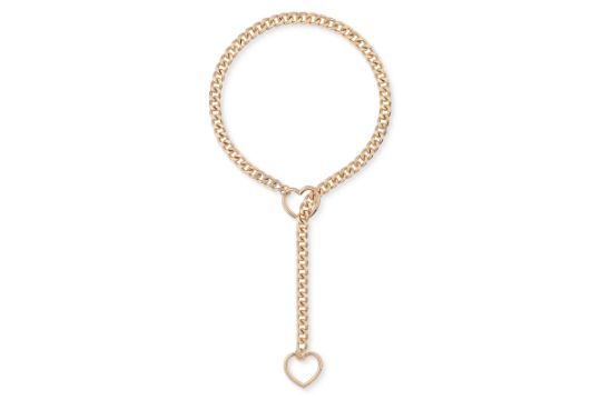 Lot 286: 13 x Women's Heart O-ring Slip Chain Necklace  L11a sku-3948