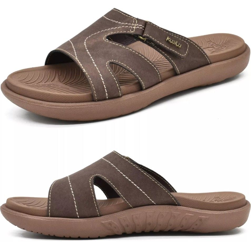 Lot 323: 10 x Womens Fashion Orthotic Sliders L8b sku-4237