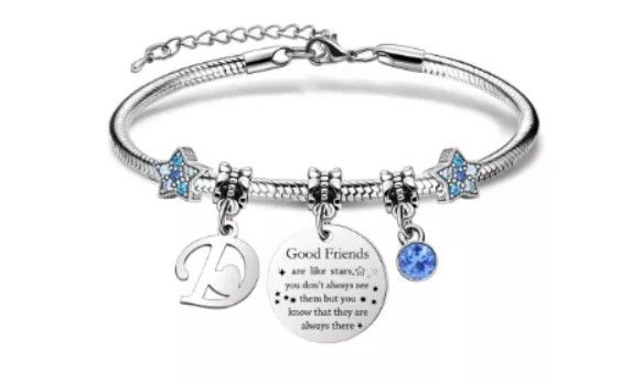 Lot 334: 20 x Women Bracelets with Initial Letters-Personalized Gift L14a sku-4025