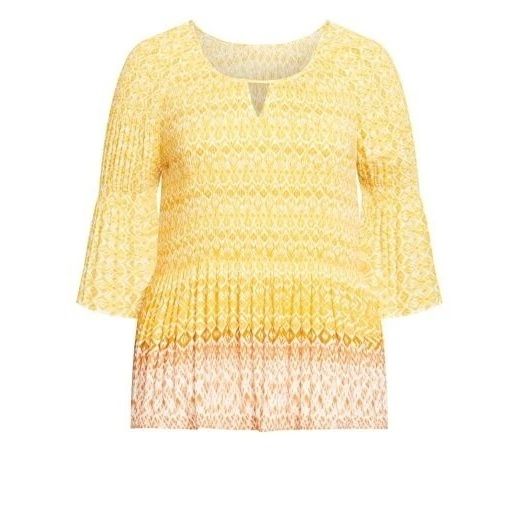 Lot 399: 4 x Avenue Women's Plus Size Fairview Border Square Neckline Top Size 20 Lb5 sku-4324