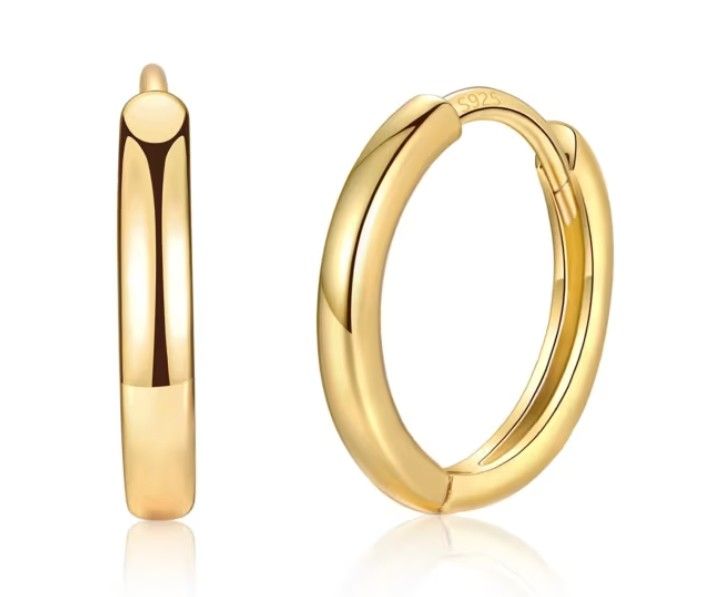 Lot 405: 8 x 'Gold' Hoop Earrings Lb1 sku-4227