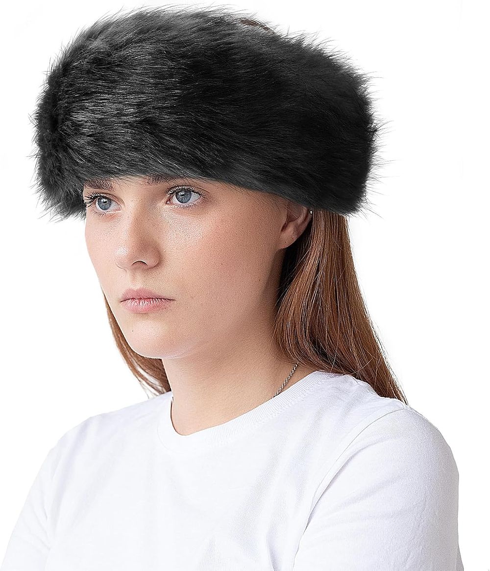 Lot 406: 7 x Faux Fur Headband Women Winter Earwarmer Earmuff Ski Hat L13 sku-4108