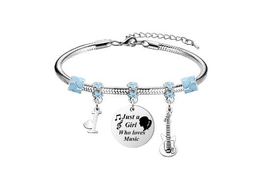Lot 428: 10 x Music Initial A-Z Bracelet for Fans and Lovers L14a sku-4476