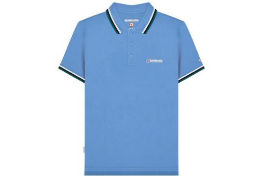 Lot 433: 3 x Lambretta Triple Tipped Polo Ashley Blue(White/Navy/Deep Lake) - RRP £30.00 ea. SM L29c sku-4303