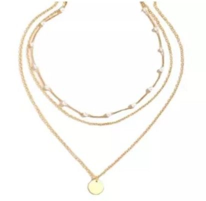 Lot 467: 10 x Elegant Golden Pearl Choker & Layered Necklace for Women L14a sku-4494