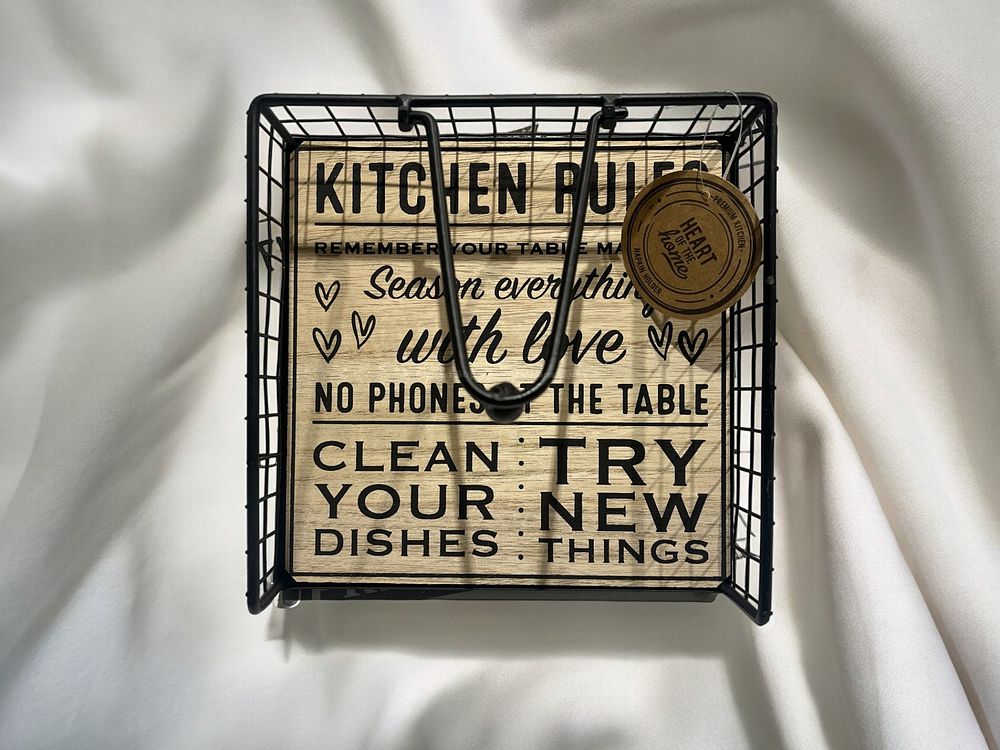 Lot 487: 6 x Kitchen Rules Kitchen Napkin Holders L24a sku-2818