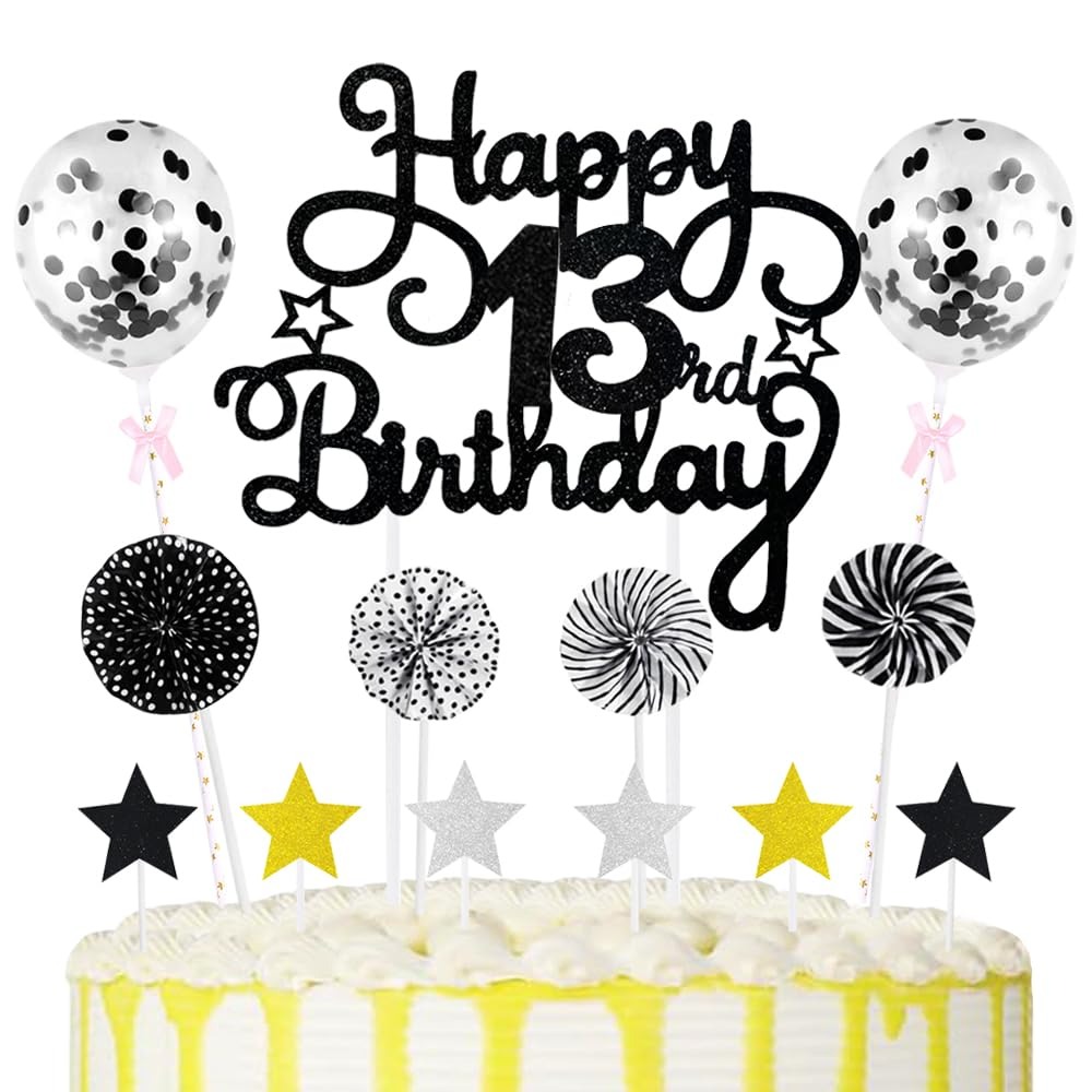 15 x 13th Cake Decorations Happy Birthday Cake (Assorted) RRP £205.80 L2525 sku-4885