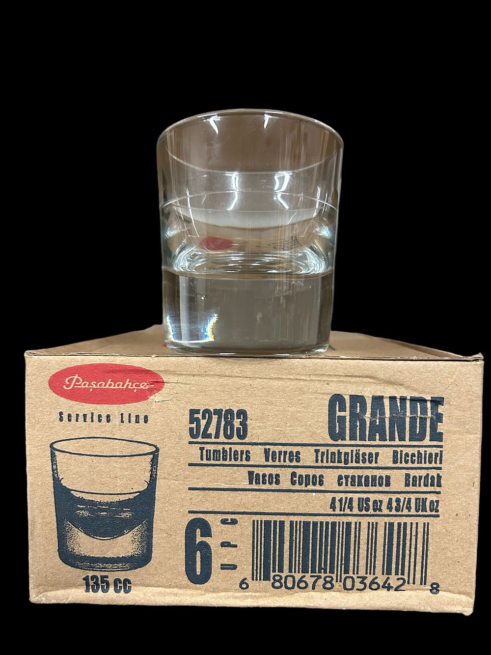 Lot 73: 6 x Pasabahce - Grande Service Line Tumblers 135CC L7b sku-2308