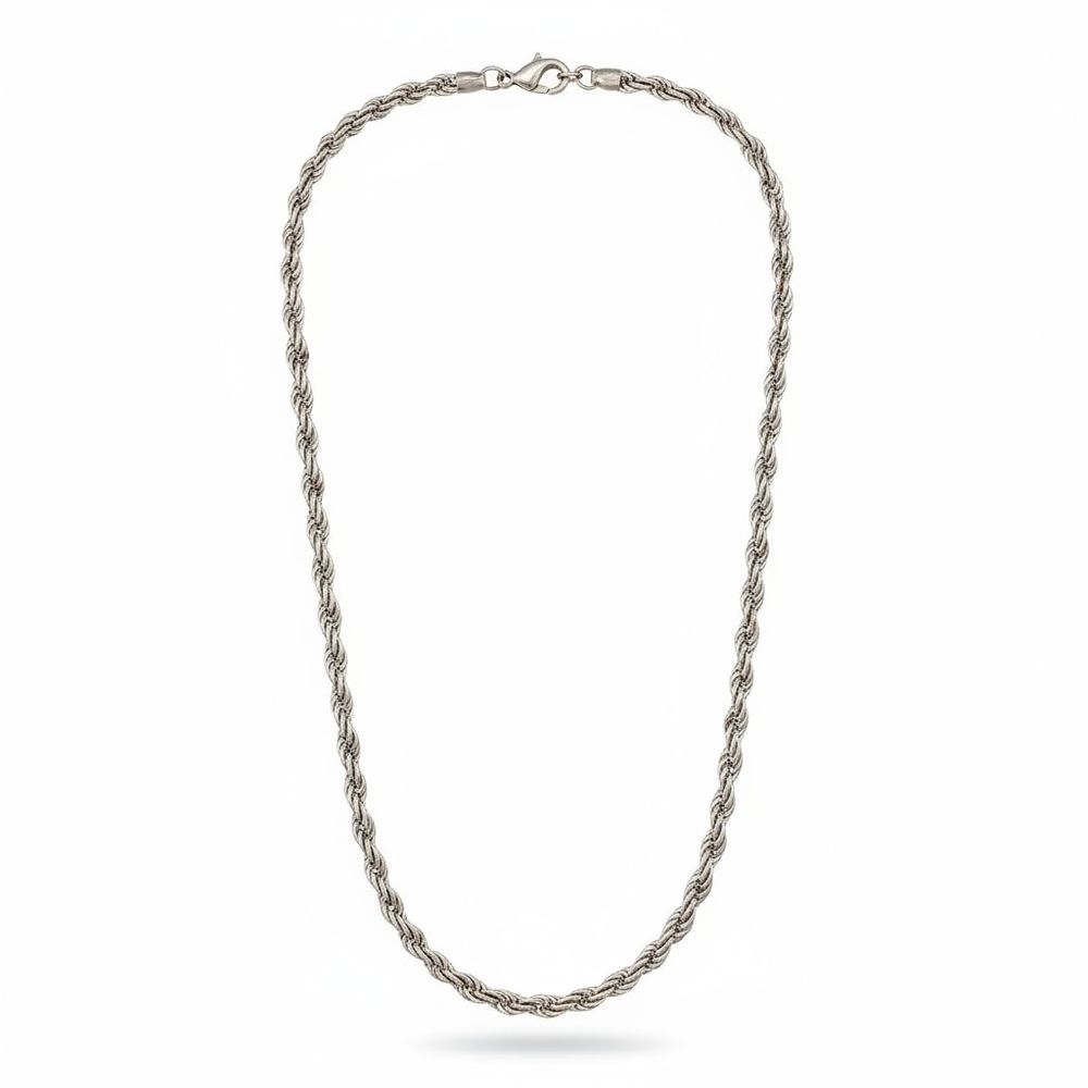Lot 98: 20 x Silver Coloured Necklaces L11a sku-2395