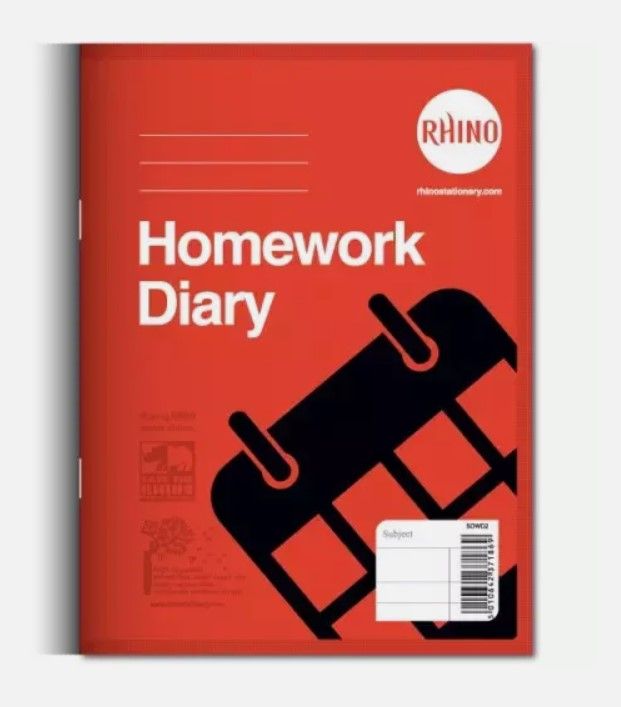 Lot 106: 100 x Rhino Undated Homework Diaries RRP £156.00 L12c sku-2950