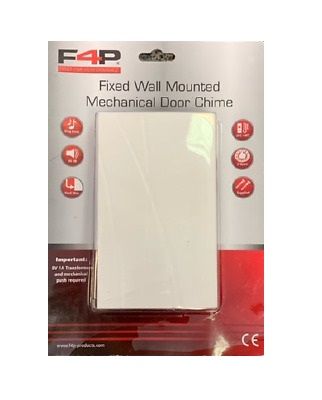Lot 191: Wall Mounted mechanical Door Chime 80 DB Hardwire Bell RRP £18.99 ea. L4c sku-2222