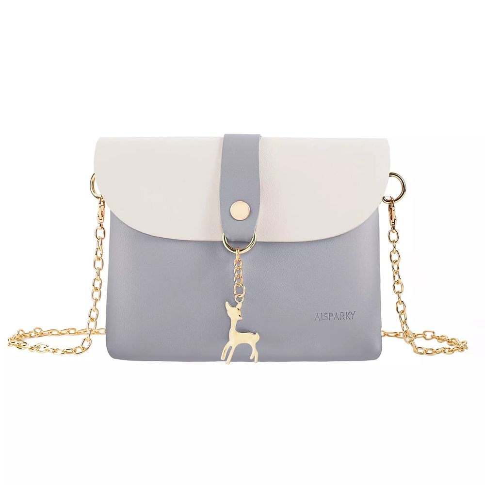 Lot 249: 5 x Small PU Leather Bag with Strap Pendant/Gold Chain Strap Lb43 sku-4514