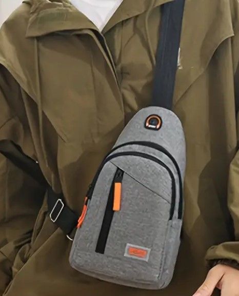 Lot 261: Sports Unisex Waterproof Shoulder Crossbody Bag Grey L16b sku-2658
