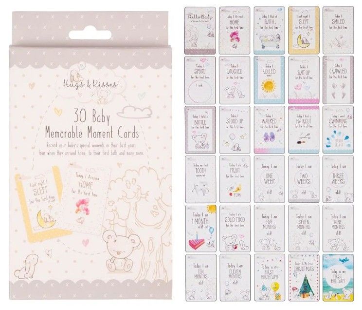 Lot 270: 25 x Hugs & Kisses Pack of 30 Memorable Moment Cards L10b sku-3018