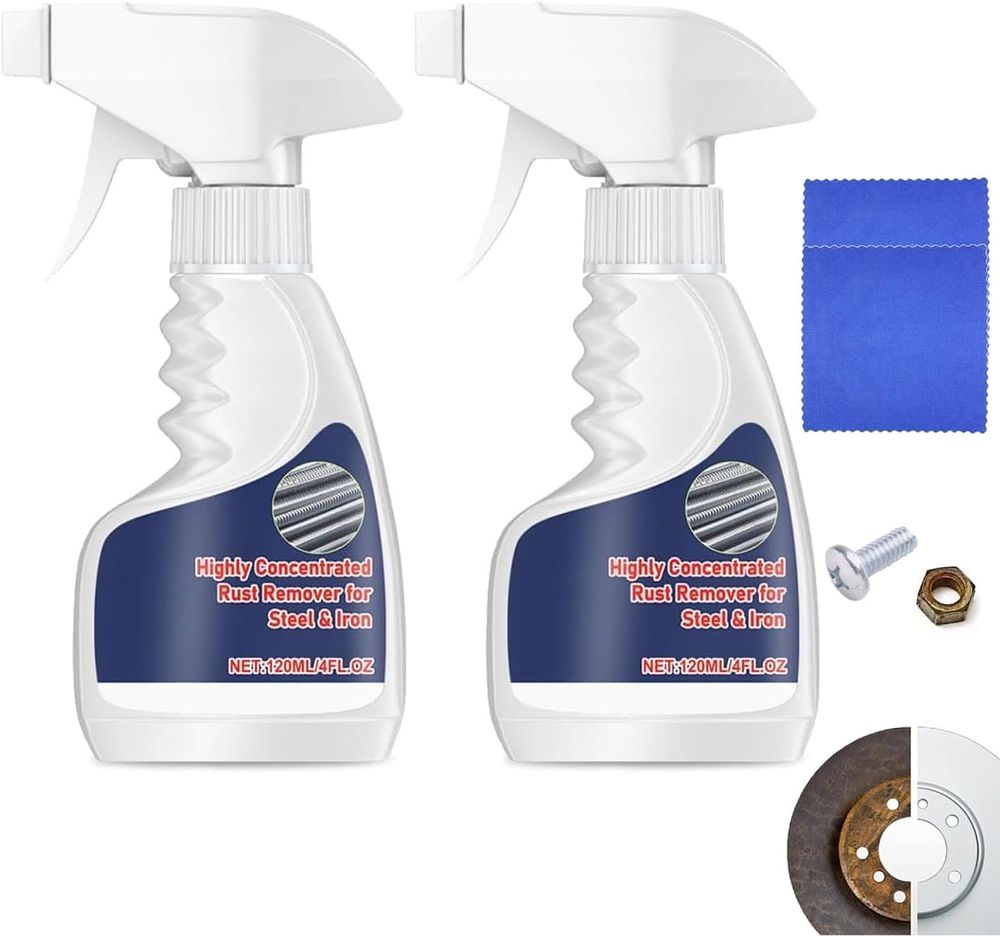 Lot 351: Twin Pack - Heavy Duty Metal Rust Remover, Highly Concentrated L1b sku-4511