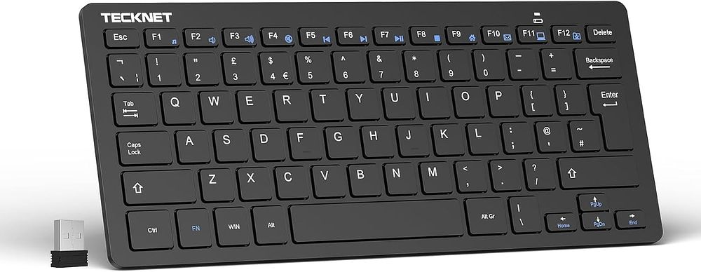Lot 354: 2.4G Wireless Compact Mini Keyboard, UK Layout L3a sku-4512