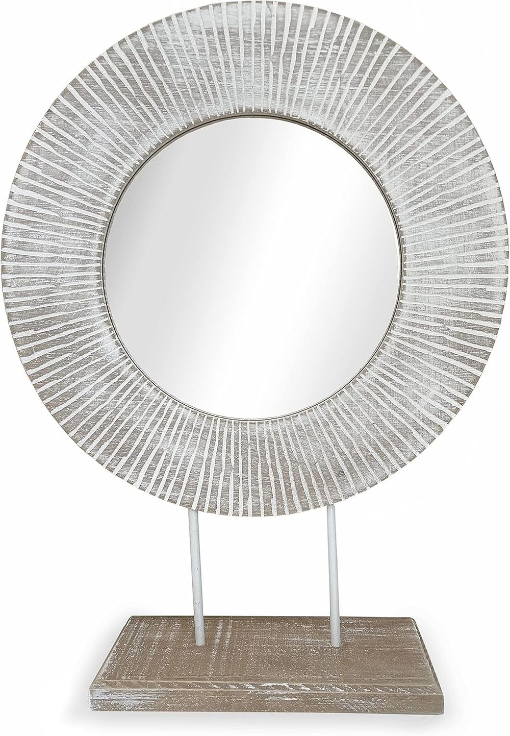 Lot 357: Wooden Mirror on Stand L12 sku-4449