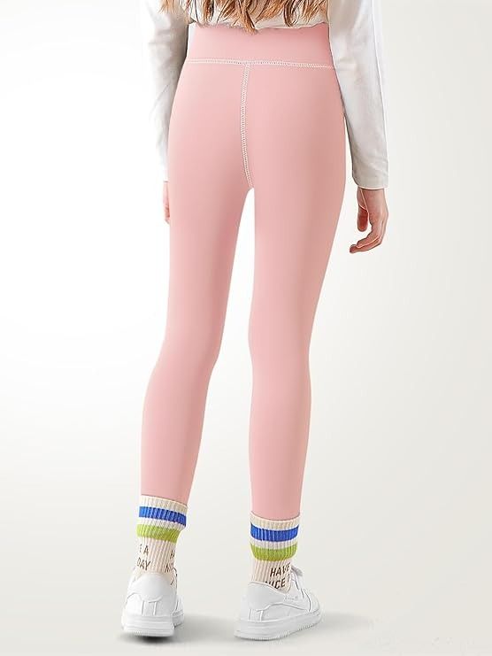 Lot 362: Girls Fleece Lined Leggings Thermal Lb36a sku-4348