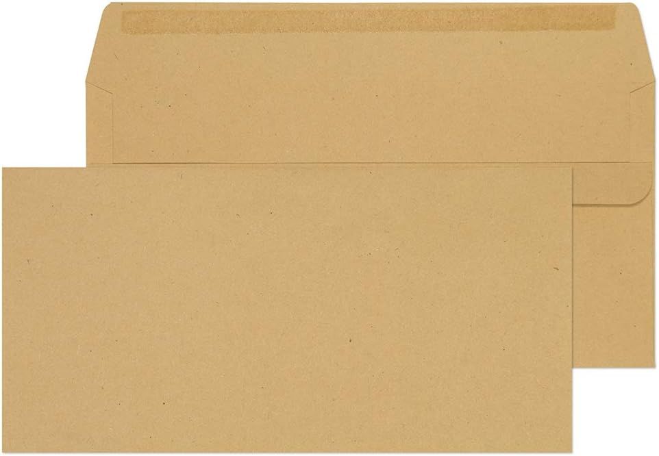 Lot 419: Blue Label 110 x 220 mm 80 gsm Manilla Self Seal Wallet Envelopes - Pack of 1000 L16b sku-4472