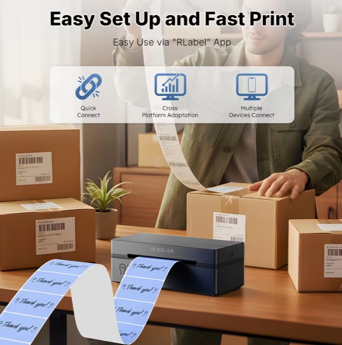 4×6 Compact Wireless Label Maker for Small Business & Home L3b sku-4043