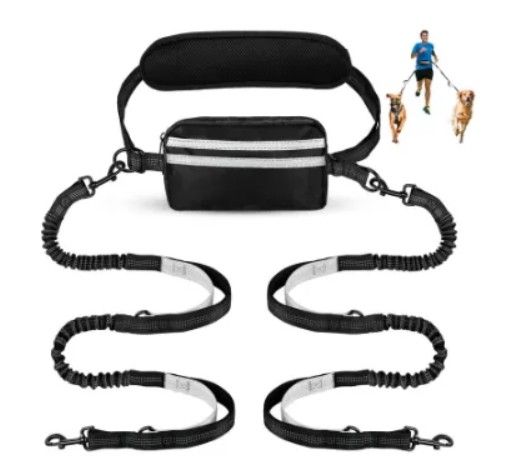 Lot 445: Hands Free Dog Lead with Adjustable Waist Belt L13a sku-4026
