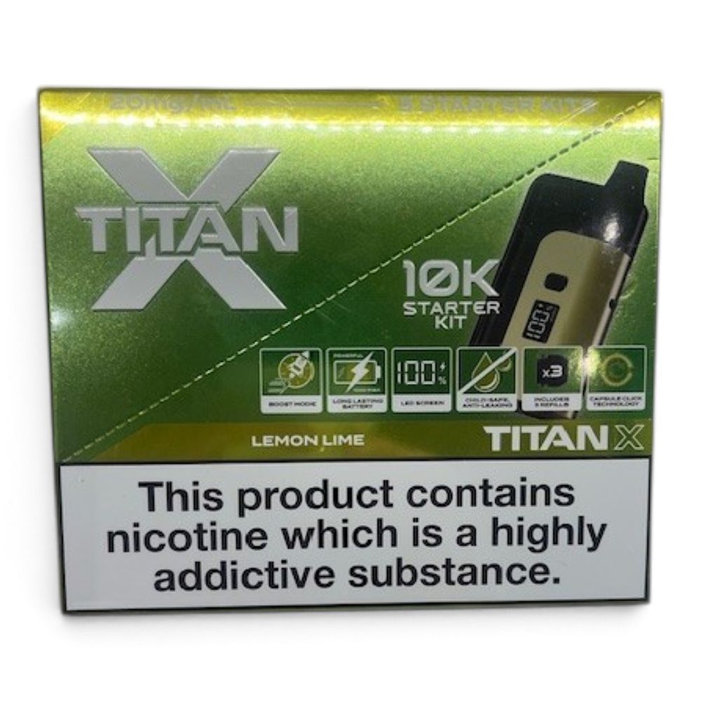 Lot 32: 1 box 5 x Lemon & Lime Replaceable Legal Vape Kit 20mg ext sku-4661
