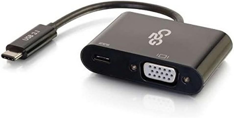 Lot 59: C2G USB-C to VGA and USB-C Charging Adapter RRP £29.03 L3a sku-4713