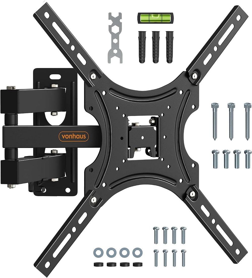 Lot 111: 2 x Tilt & Swivel TV Wall Bracket for 24-55" Screens RRP £29.99 ea L2223 sku-4552