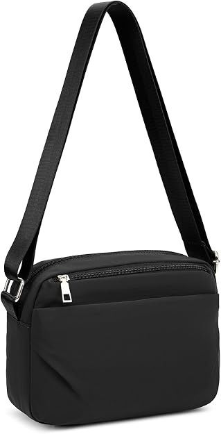 Lot 114: Crossbody Bag Multi Pocket Shoulder Bags for Women - Black L8 sku-4893