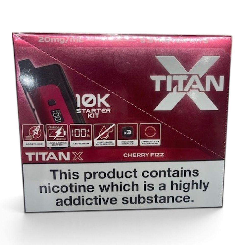 Lot 126: 1 box 5 x Cherry Fizz Replaceable Legal Vape Kit 20mg ext sku-4659