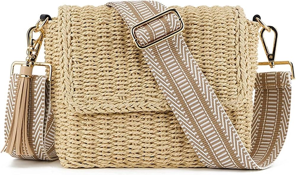 Lot 135: Straw Purse Crossbody Bag For Women L28a sku-4837