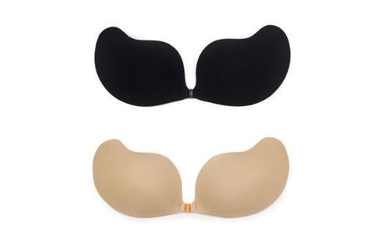 Lot 195: 5 x Women's Strapless Self Adhesive Reusable Padded Invisible Sticky Push Up Bra Lb47 sku-3678