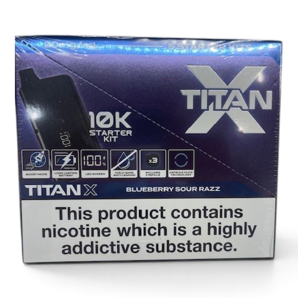 Lot 199: 1 box 5 x Blue Razz Replaceable Legal Vape Kit 20mg ext sku-4673